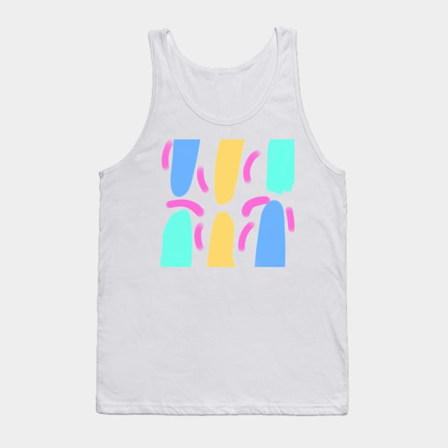 Colorful watercolor abstract texture art Tank Top by Artistic_st